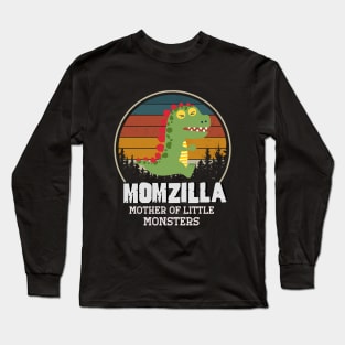 Mothers Day Momzilla Mother Of Little Monsters Long Sleeve T-Shirt